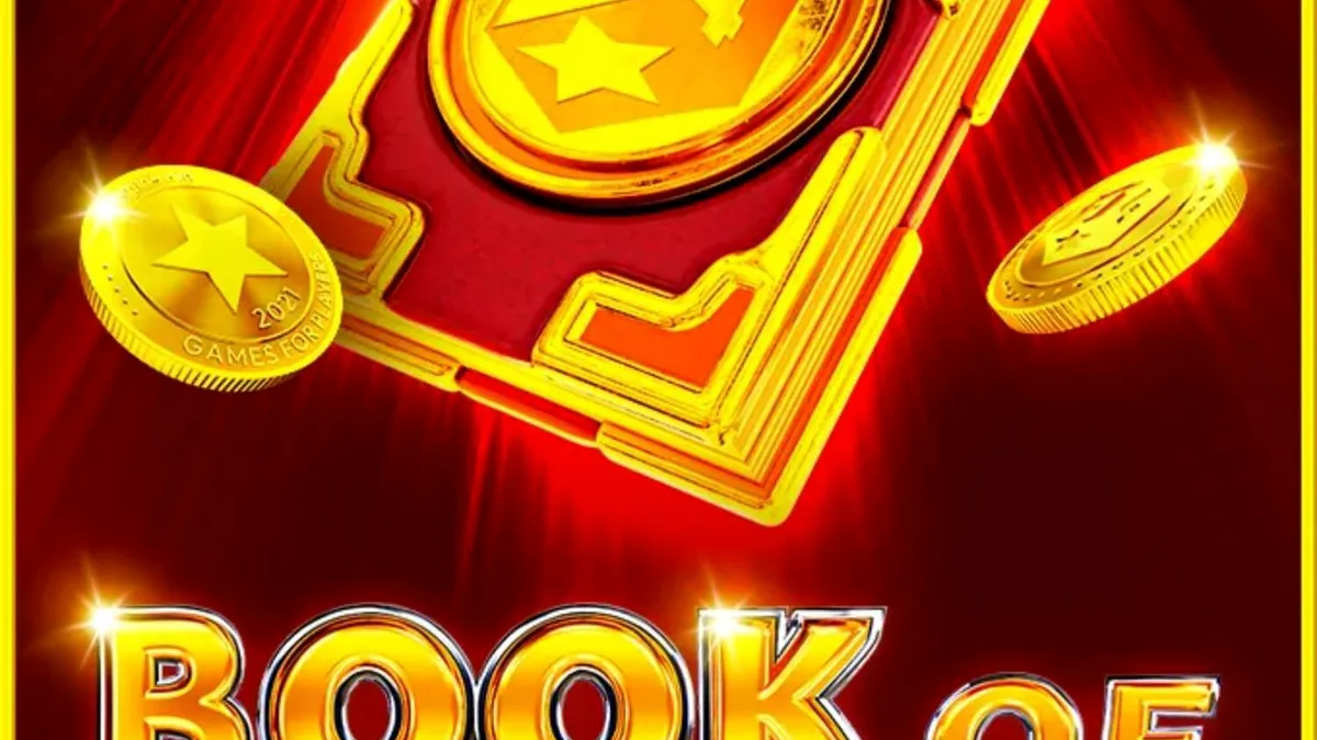 Tampilan visual mesin slot Book of Money dengan simbol buah dan buku klasik