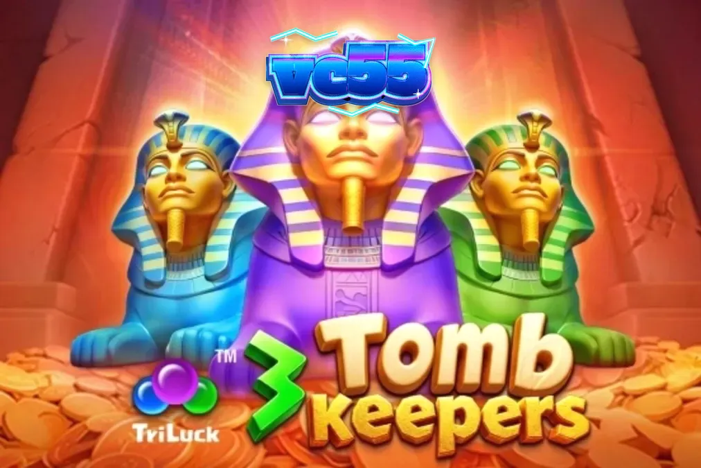 Tampilan visual slot 3 Tomb Keepers dengan tema Mesir Kuno